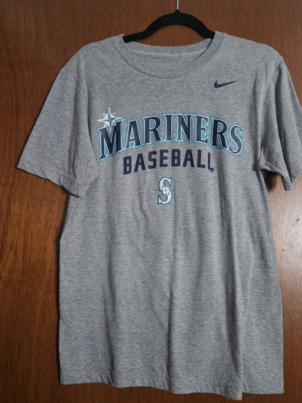 Nike Gray Mariners Baseball Short Sleeve Tee